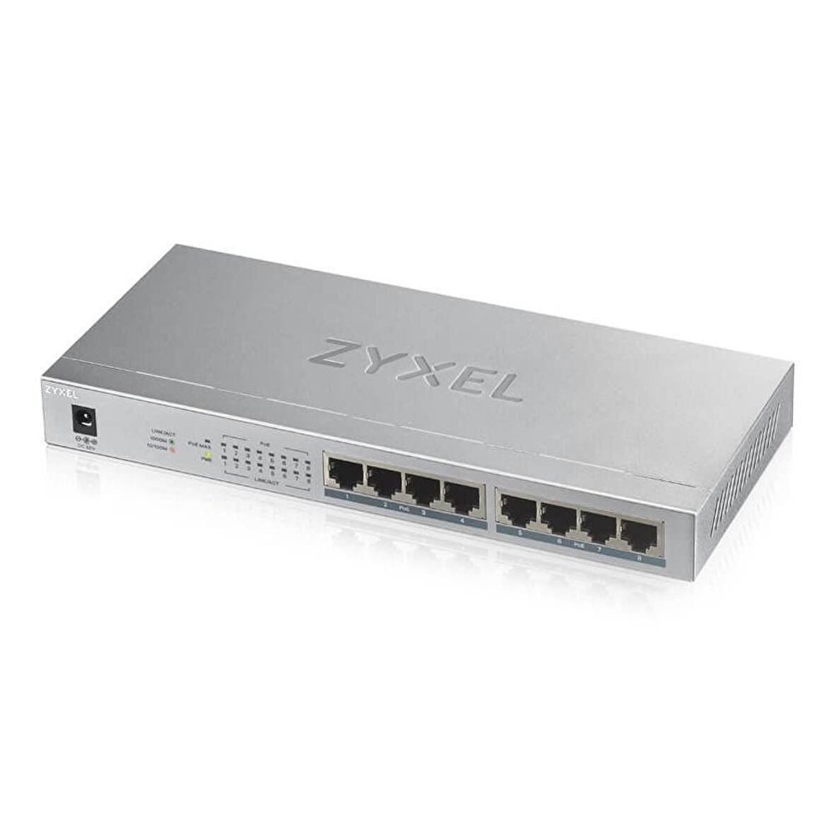 ZYXEL GS-1008HP 8 PORT 10/100/1000 Mbps YÖNETİLEMEZ GIGABIT POE SWITCH