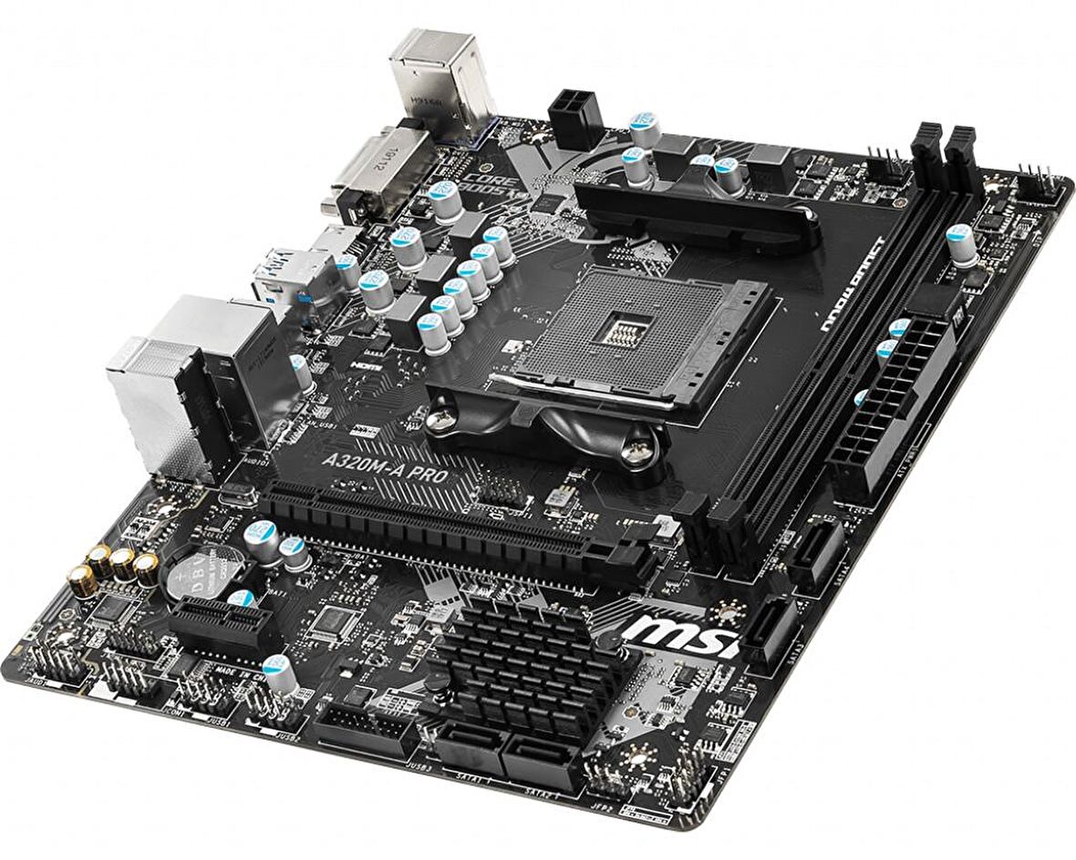 MSI A320M-A Pro AMD A320 AM4 DDR4 3200 MHz Masaüstü Anakart