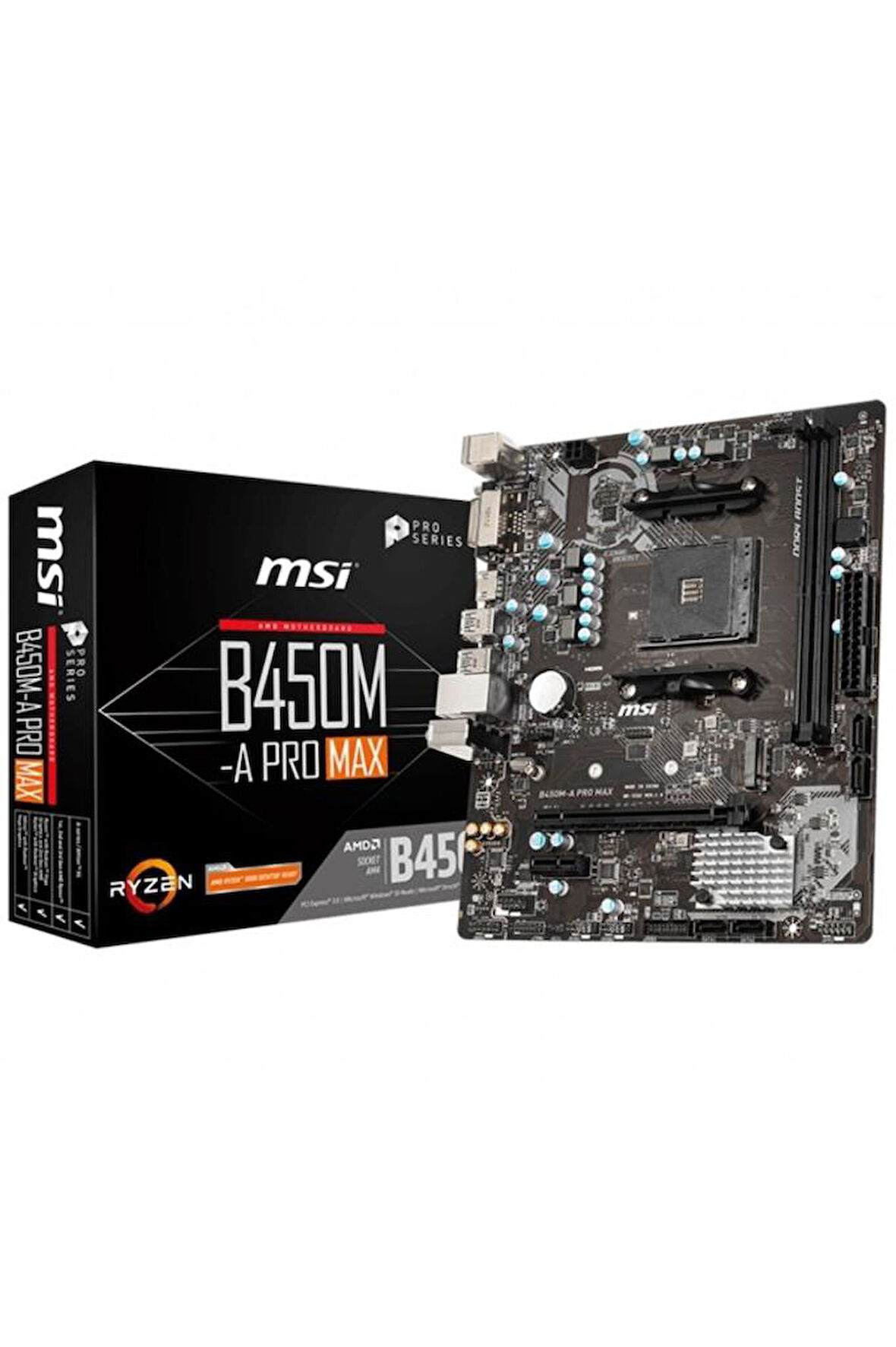 MSI B450M-A Pro Max AMD AM4 DDR4 Micro ATX Anakart Outlet