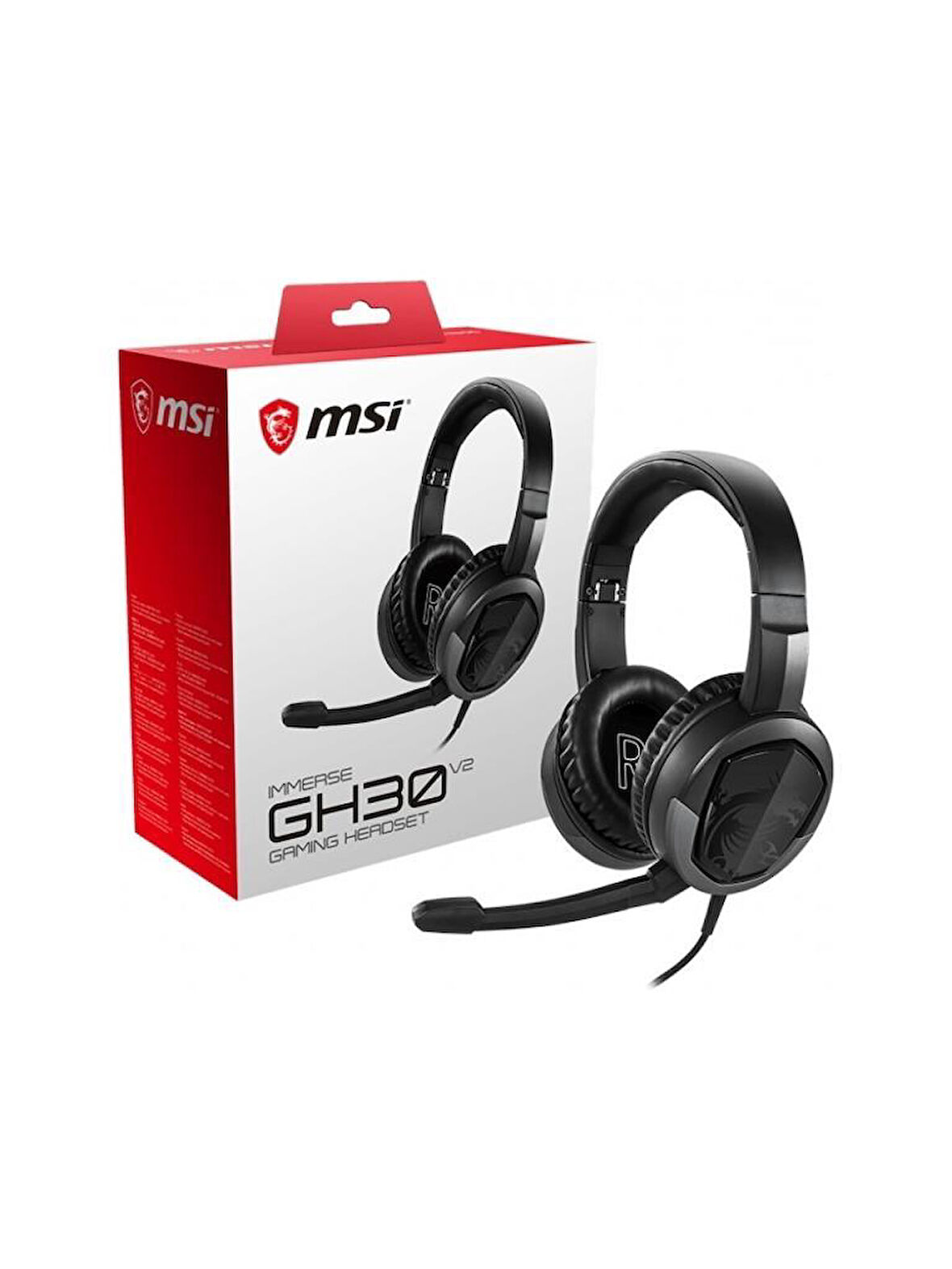 MSI IMMERSE GH30 V2 Kablolu Kulak Üstü Oyuncu Kulaklığı Outlet