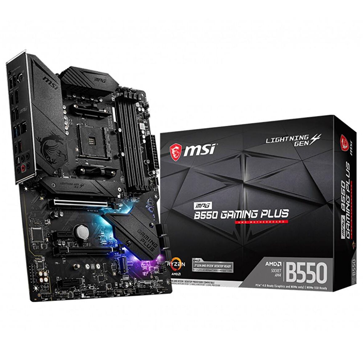 MSI MPG B550 Plus AMD B550 AM4 DDR4 4400 MHz Gaming Anakart