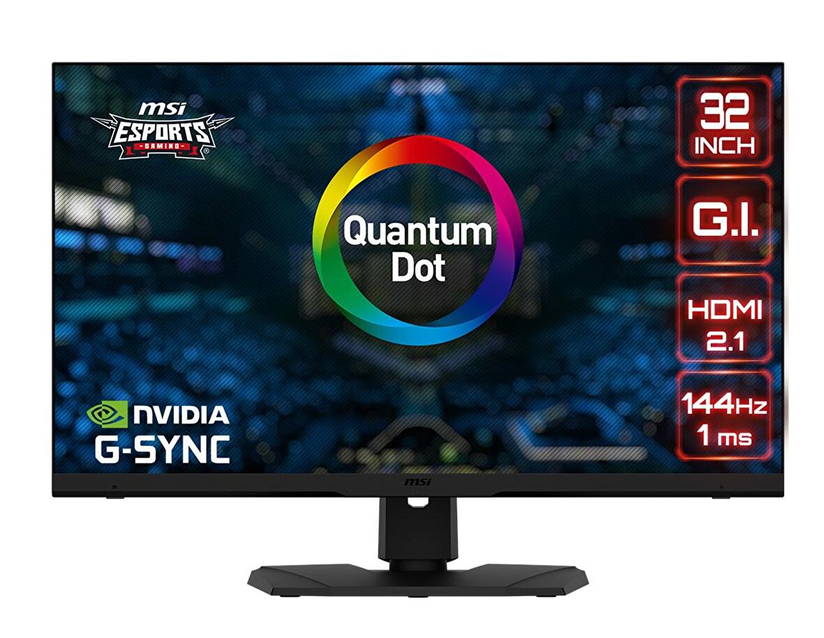 MSI 32" OPTIX MPG321UR QD 3840x2160 (UHD) FLAT IPS 144HZ 1MS G-SYNC COMPATIBLE GAMING MONITOR