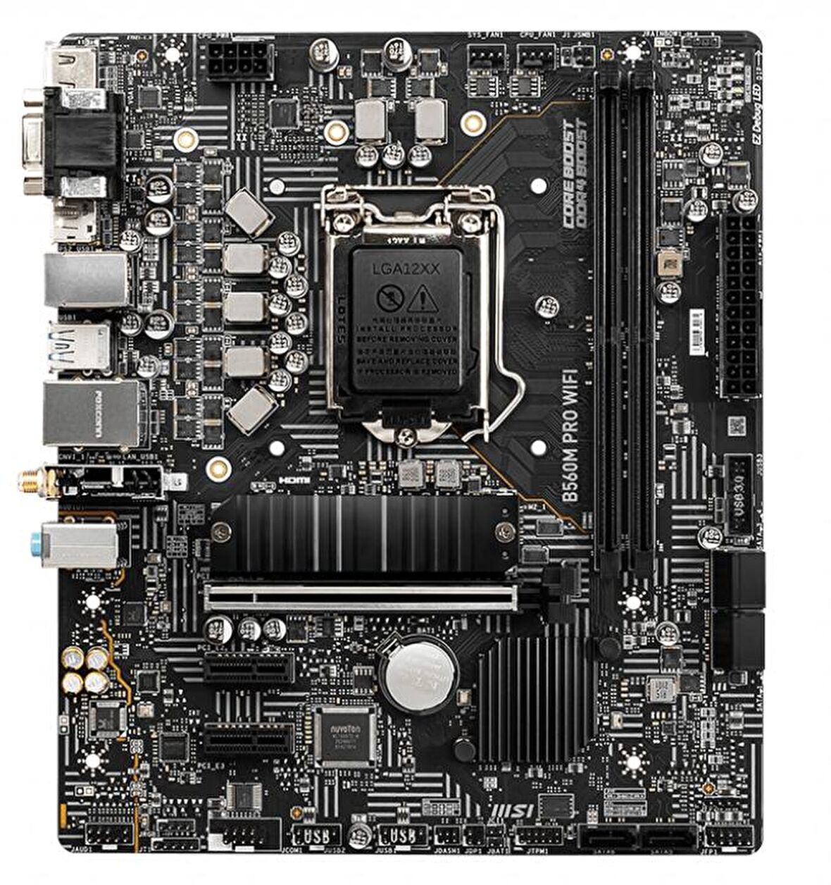 MSI B560M PRO WIFI Intel B560 Soket 1200 DDR4 5200MHz 1xM.2 mATX Anakart