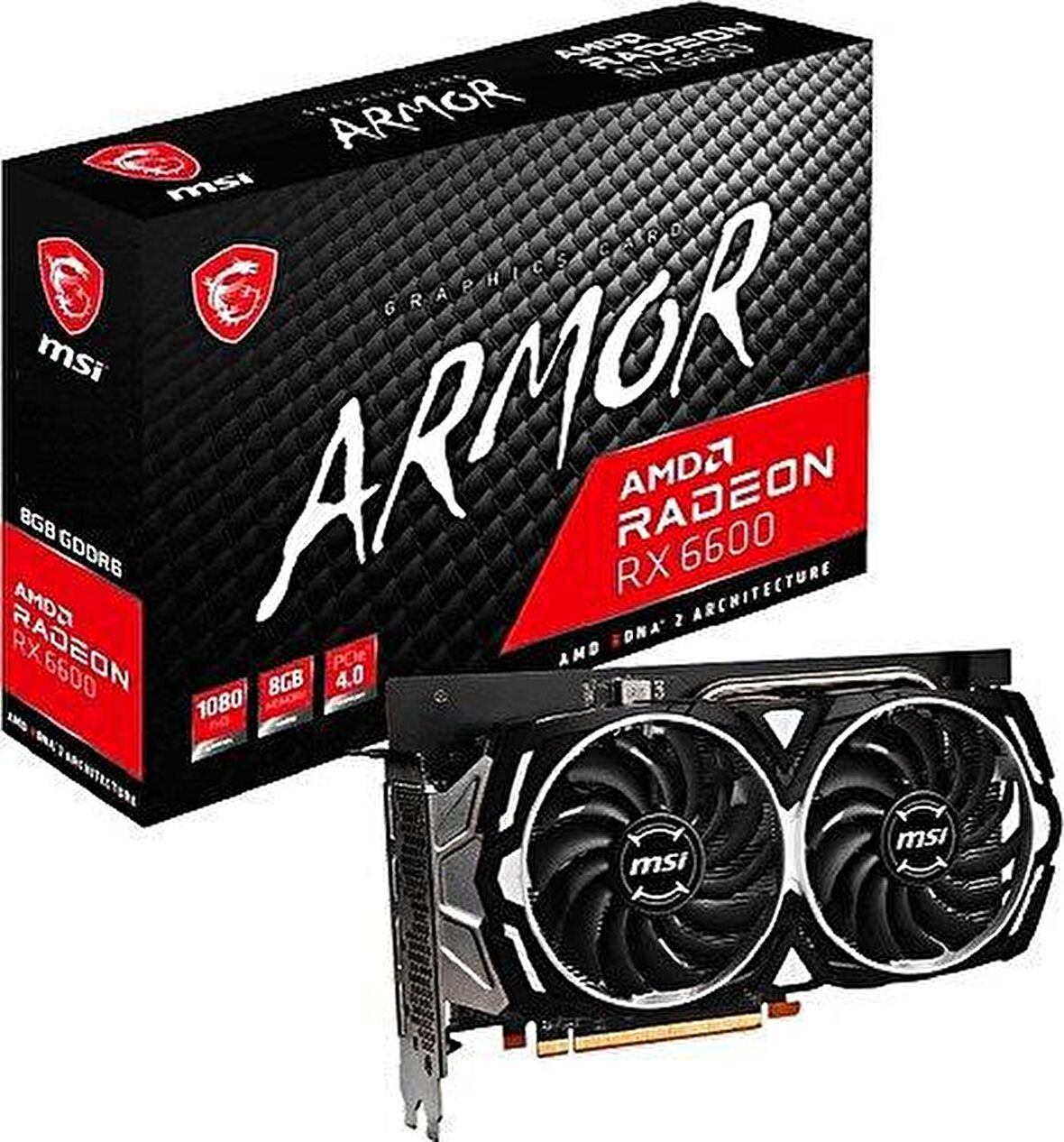 MSI Armor RX 6600 128 Bit GDDR6 8 GB Ekran Kartı