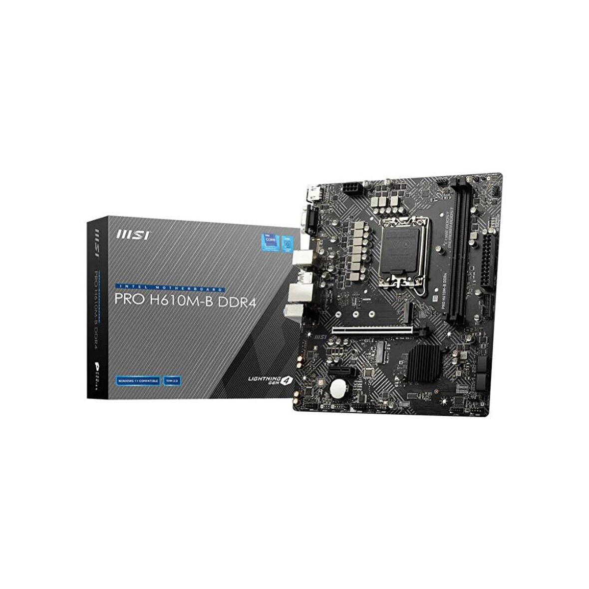 MSI Pro H610M-B Intel H610 LGA 1700 DDR4 3200 MHz Masaüstü Anakart