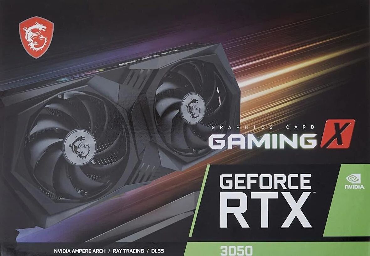TEŞHİR MSI GEFORCE RTX 3050 GAMING X 8G GDDR6 128Bit NVIDIA Ekran Kartı