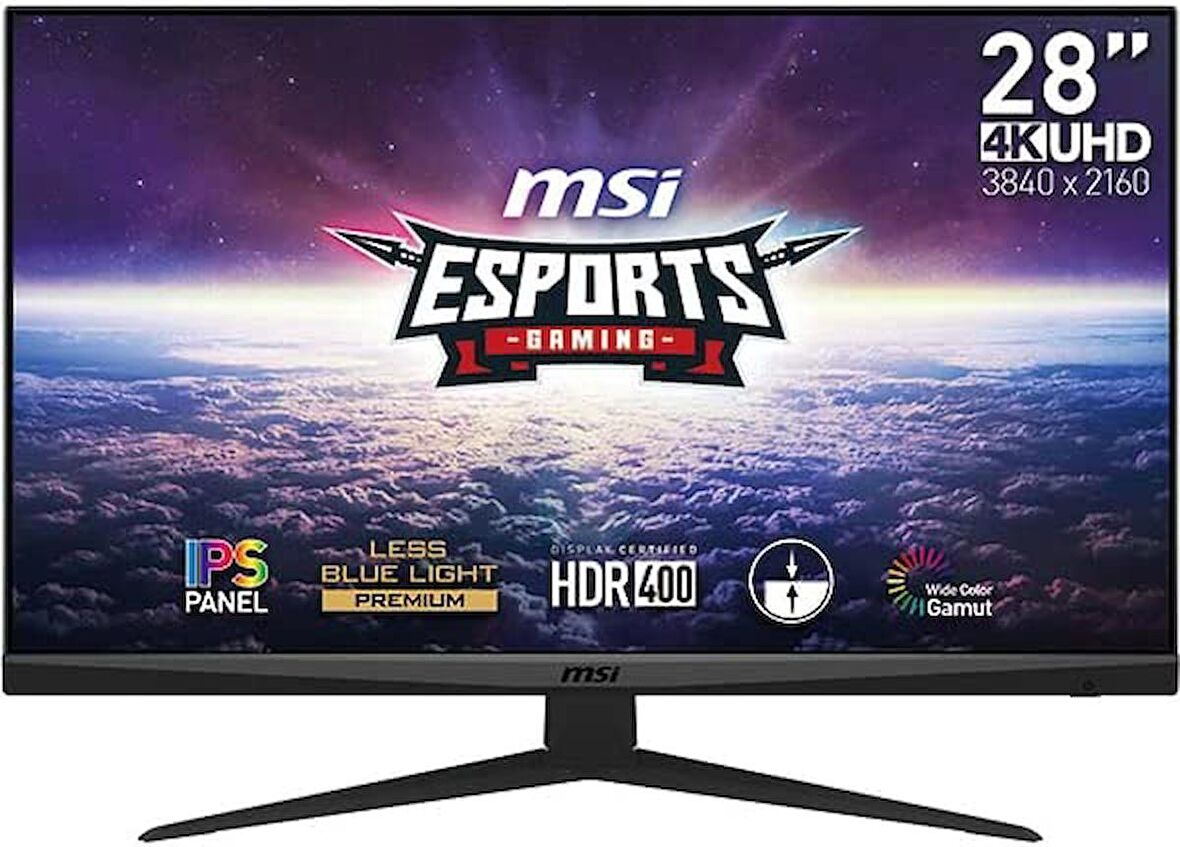 MSI G281UV 27.9'' FLAT IPS UHD 60HZ 4MS FREESYNC HDR400 GAMING MONITOR