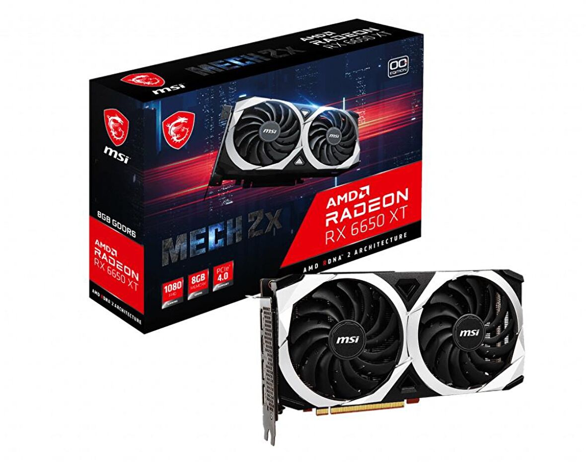 MSI MECH 2X RX 6650 128 Bit GDDR6 8 GB Ekran Kartı