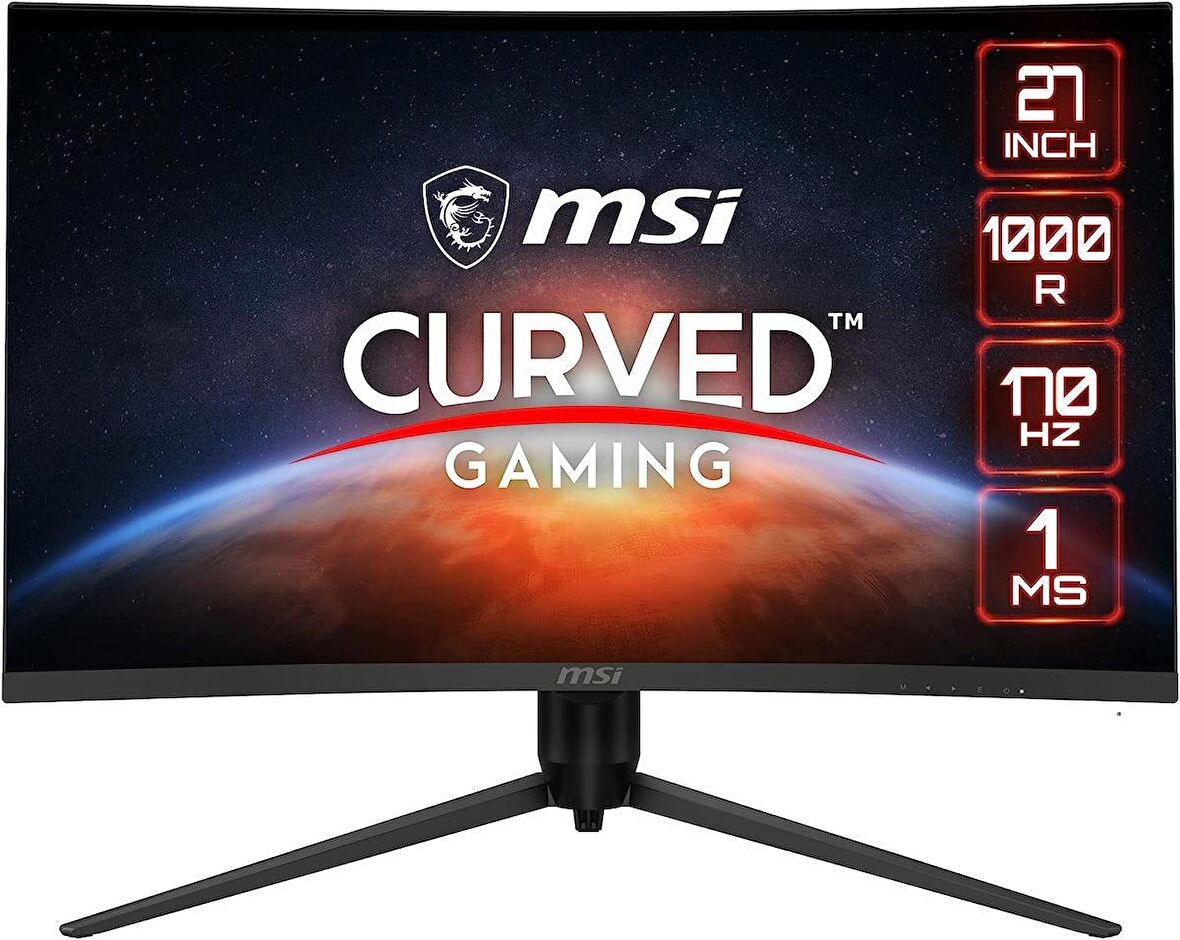 MSI G271CQP E2 27'' VA WQHD 170HZ 1MS FREESYNC CURVED GAMING MONITOR