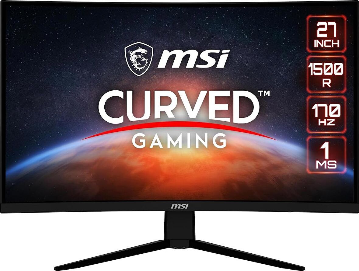 MSI G273CQ 27'' VA WQHD 170HZ 1MS FREESYNC PREMIUM CURVED GAMING MONITOR