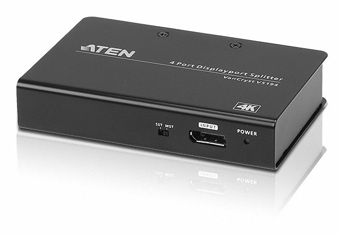 Aten VS194 1 Giriş 4 Çıkış DISPLAY PORT 4K DP 1.2a HDCP 1.3 DISPLAY PORT Görüntü Çoklayıcı Splitter