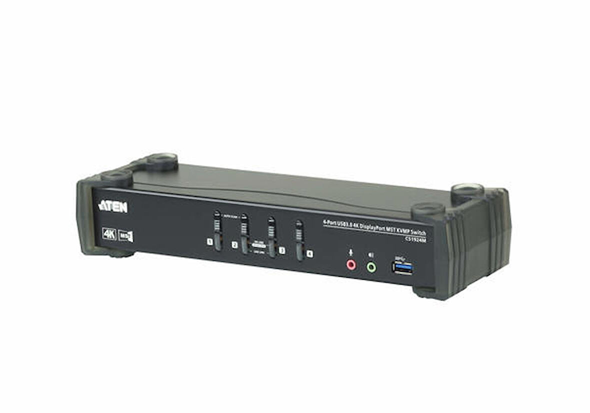 Aten CS1924M 4 Port Display Port 4K  USB 3.0 Kvm Switch