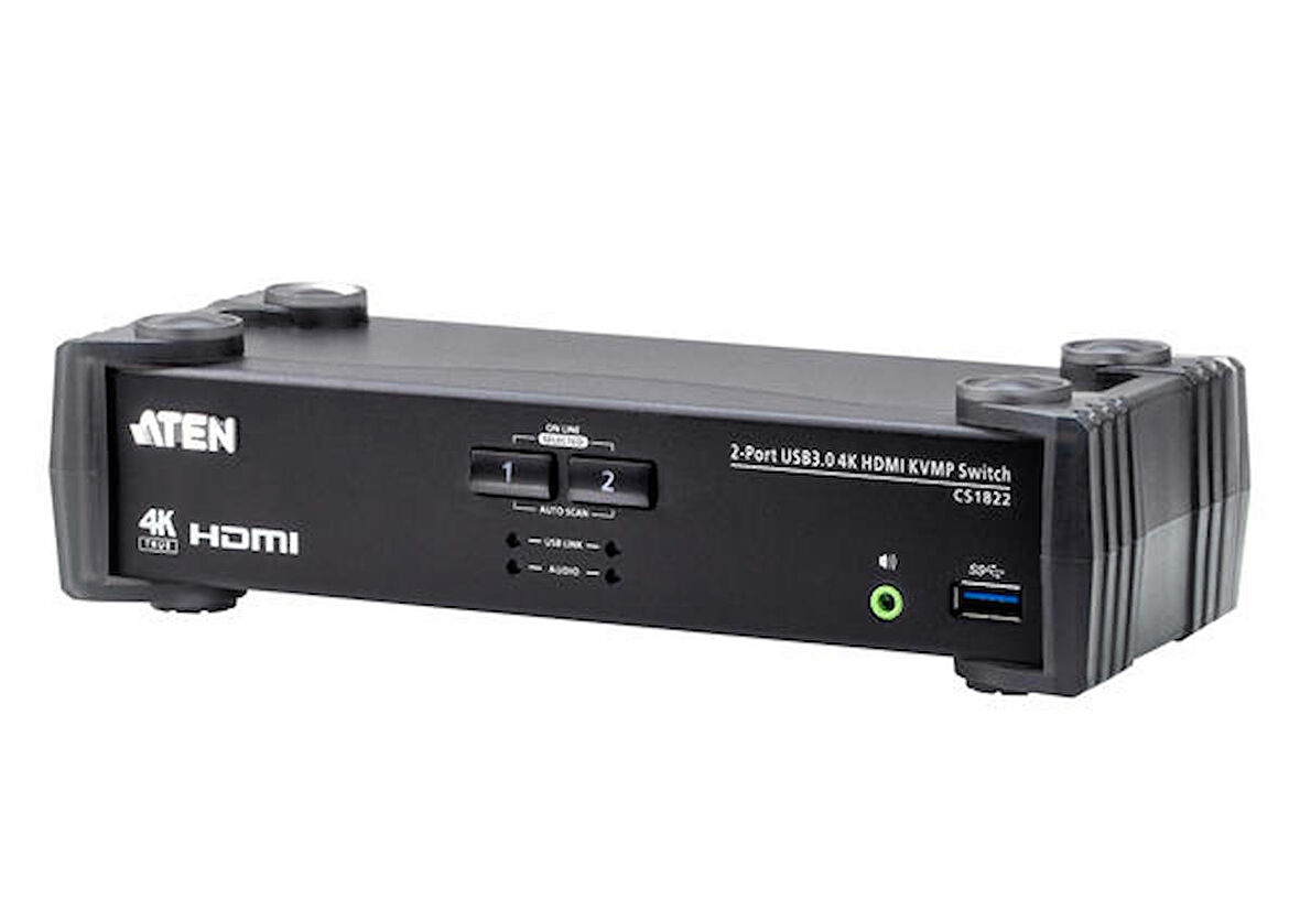 Aten CS1822 2 Port 4K USB 3.0 HDMI KVMP Switch