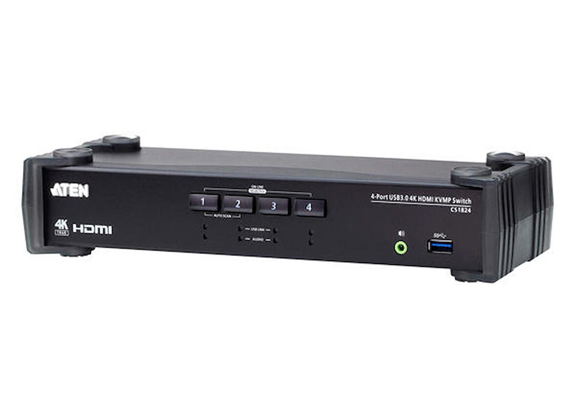 Aten CS1824 4 Port USB 3.0 4K HDMI KVMP Switch