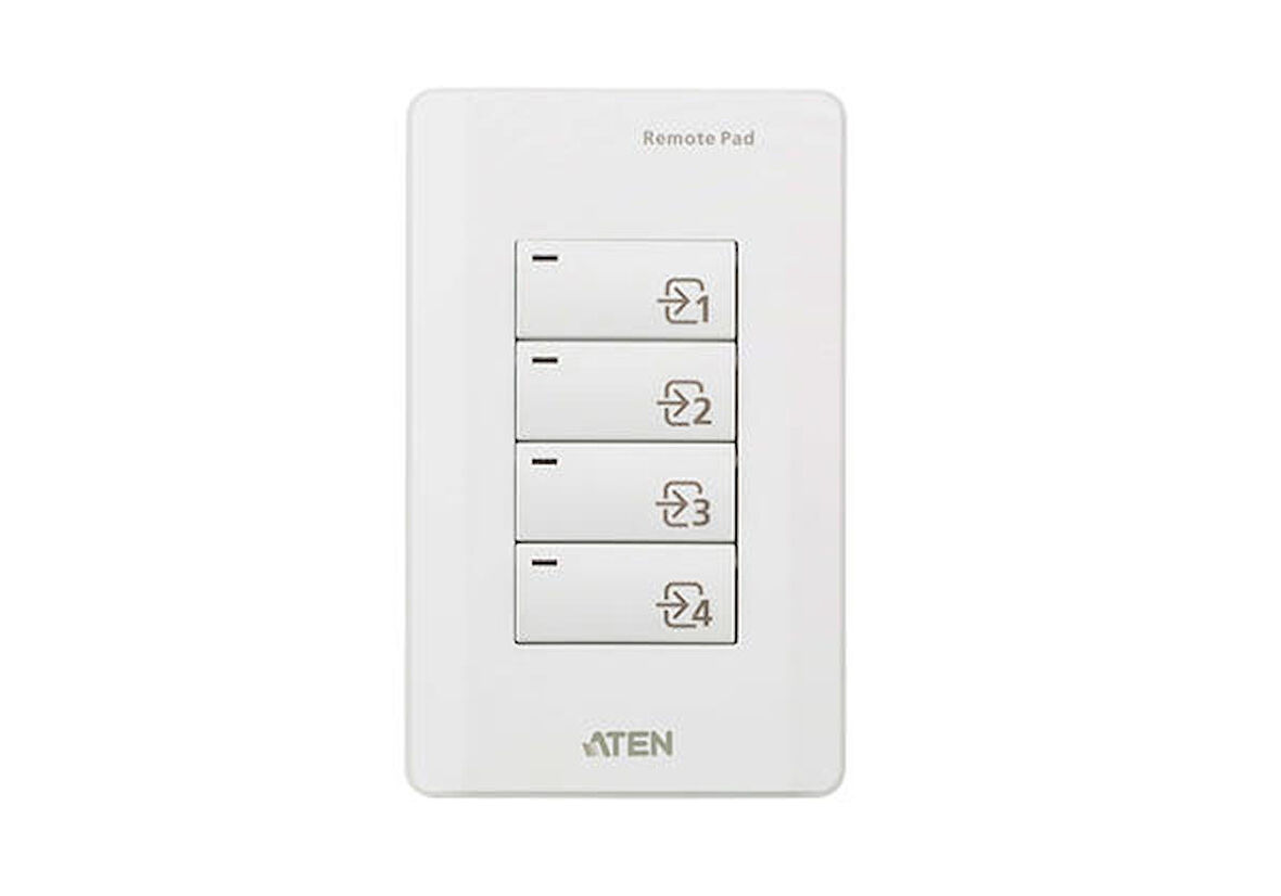 Aten VPK104 4 Düğmeli Uzaktan Kontrol Tuş Takımı (ATEN-VP1420/VP1421 Sunum Matrix İçin)