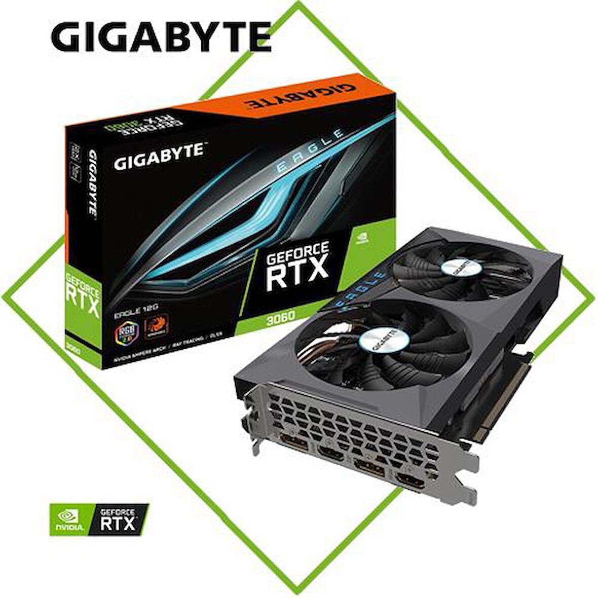 Gigabyte Geforce Eagle OC RTX 3060 192 Bit GDDR6 12 GB Ekran Kartı