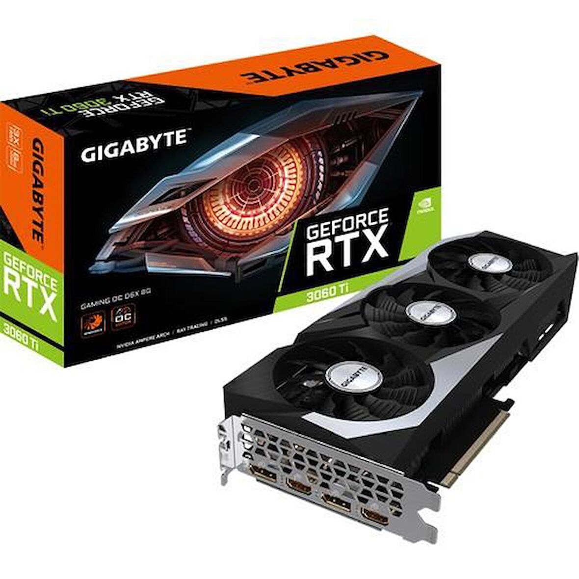 Gigabyte RTX 3060 TI Gaming OC D6X 8G GV-N306TXGAMING OC-8GD 256 Bit GDDR6X 8 GB Ekran Kartı