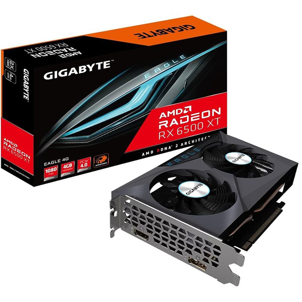 Gigabyte RX6500XT 4GB 64Bit GDDR6 GV-R65XTEAGLE-4GD Ekran Kartı