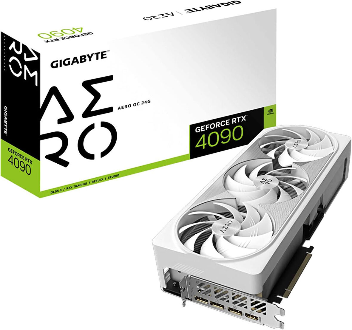 Gigabyte GeForce RTX4090 Aero OC GV-N4090AERO OC-24GD 24GB GDDR6X 384Bit DX12 DLSS 3 Gaming (Oyuncu) Ekran Kartı