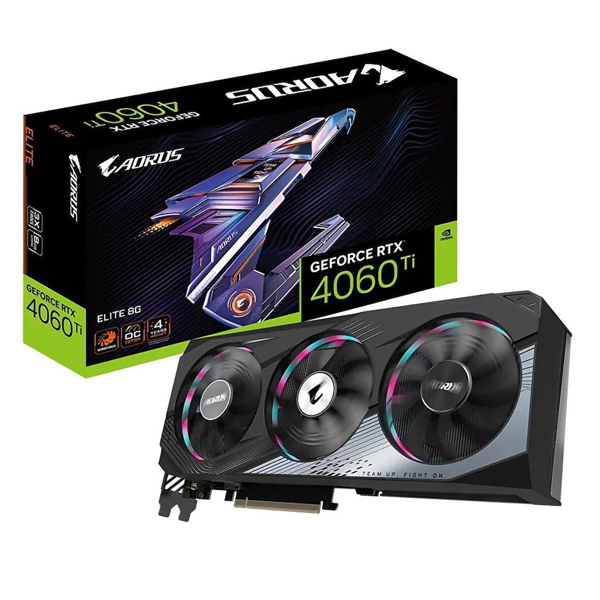 GIGABYTE AORUS GeForce RTX 4060 Ti ELITE 8GB GDDR6 DLSS 3 128 Bit Ekran Kartı