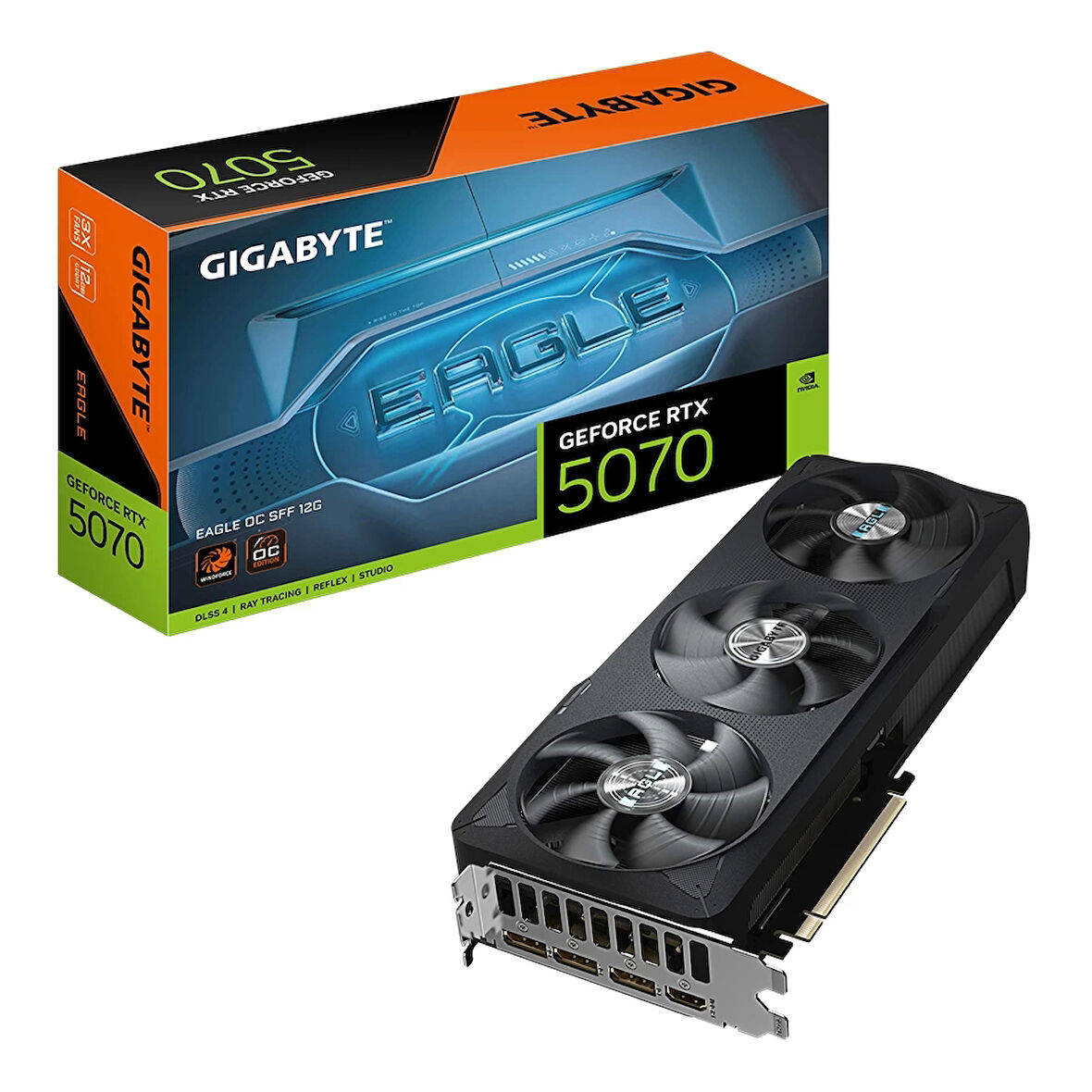Gigabyte GeForce RTX 5070 Eagle OC SFF 12GB DLSS 4 192 Bit GDDR7 Ekran Kartı