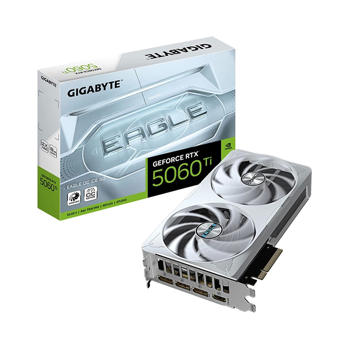 Gigabyte GeForce RTX 5060Ti Eagle OC ICE 8GB DLSS4 128 Bit GDDR7 Ekran Kartı