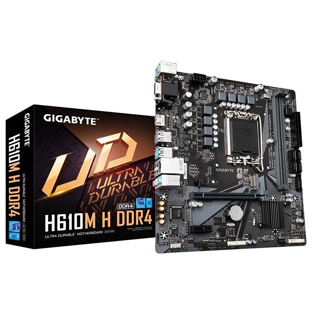 Gigabyte H610M H Intel H610 LGA 1700 DDR4 3200 MHz Masaüstü Anakart