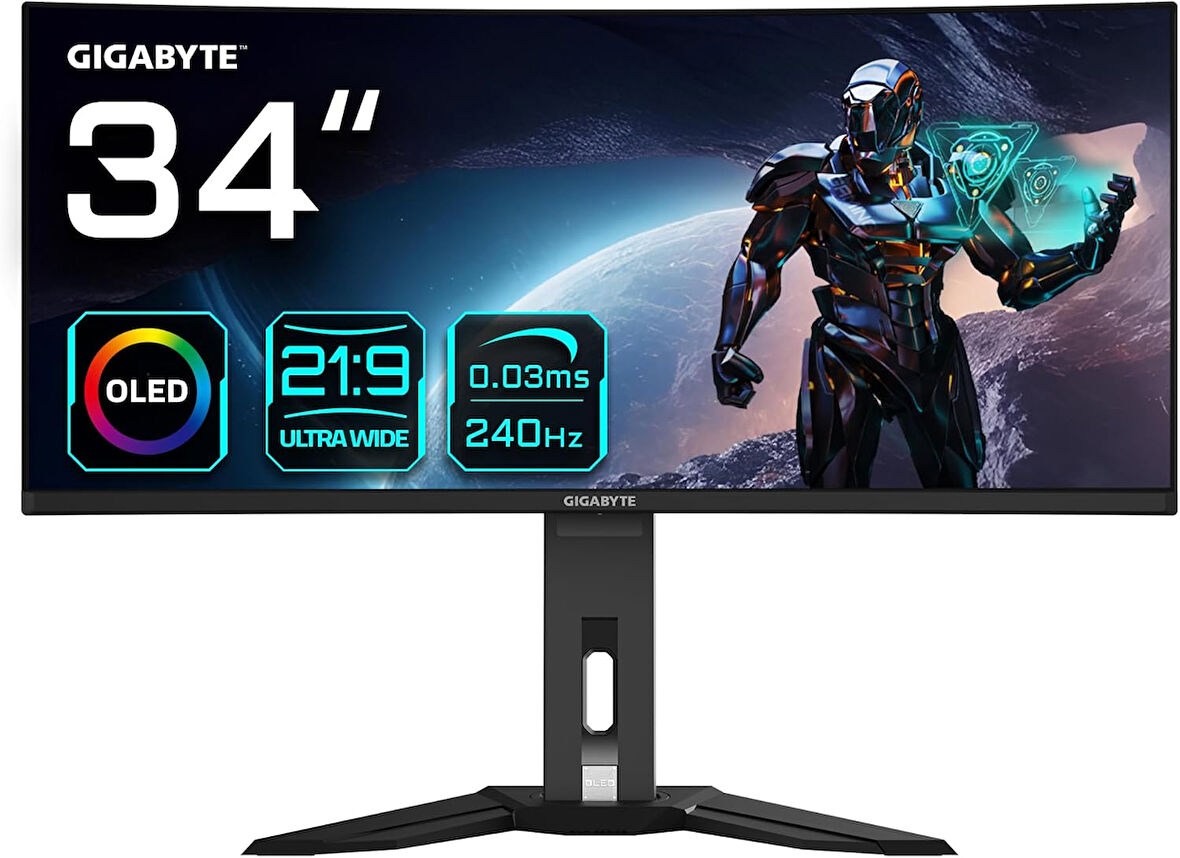 Gigabyte MO34WQC2 34'' 0.03ms GTG 240 Hz OLED Gaming (Oyuncu) Monitör 