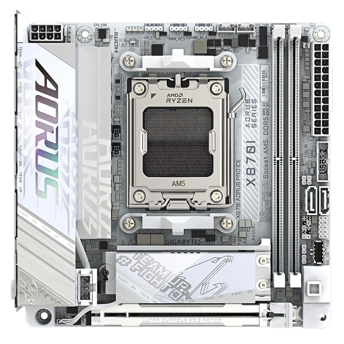 TEKNOTEG - GIGABYTE ANAKART AM5 MINI-ITX X870I AORUS PRO ICE