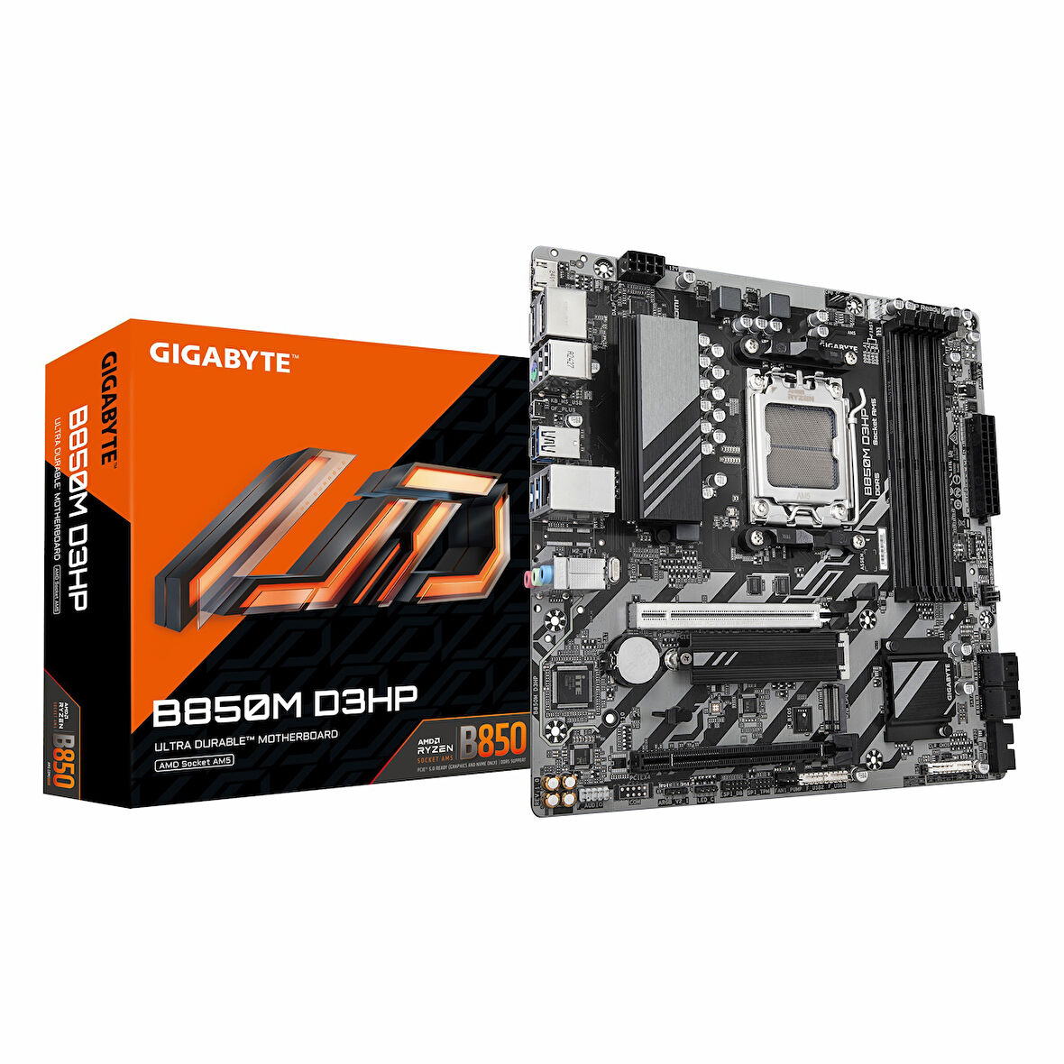 Gigabyte B850M D3HP DDR5 (8200MHz)OC M.2 HDMI/DP/USB-C PCIe 5.0 AM5 mATX Anakart