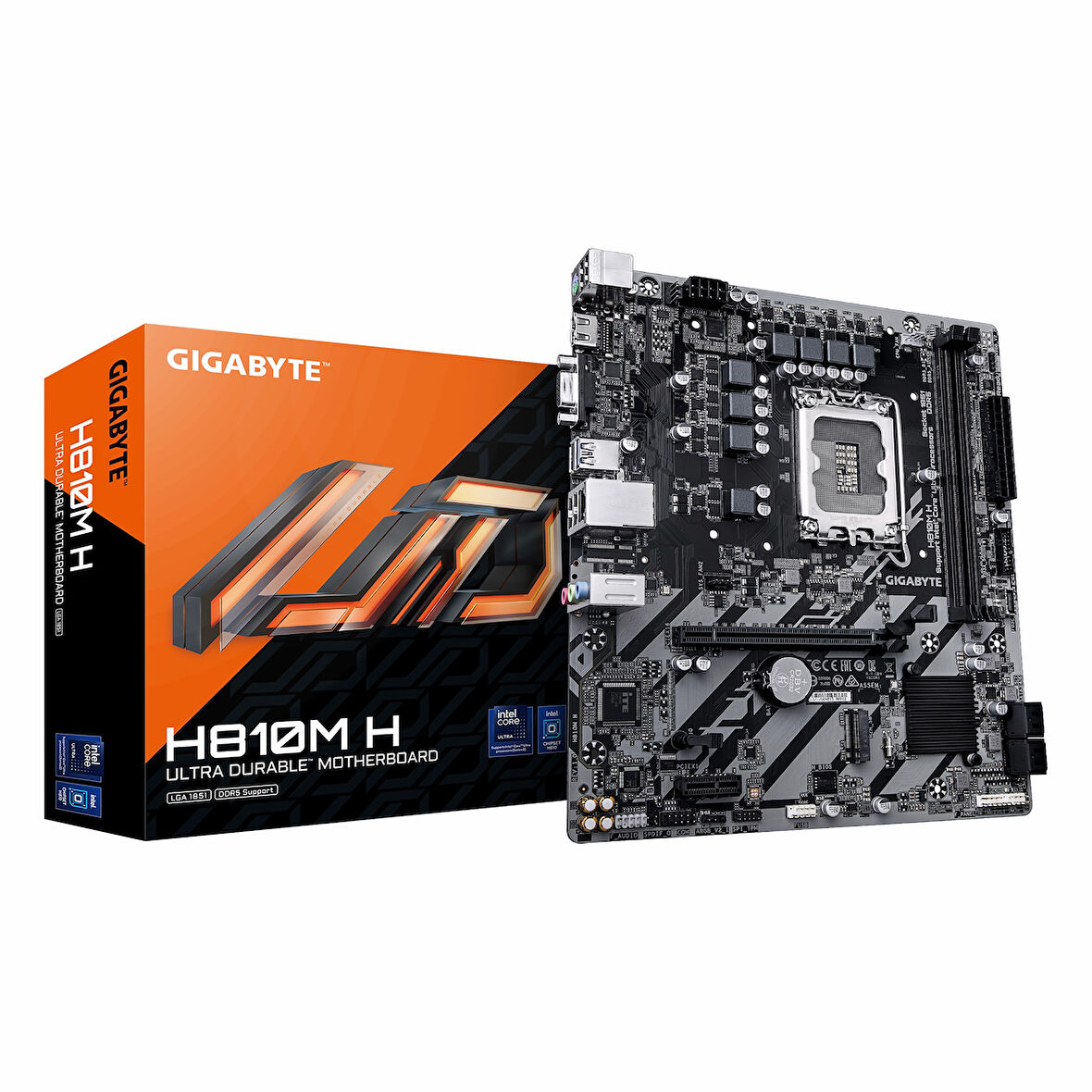 Gigabyte H810M H DDR5 (6400MHz)OC M.2 VGA/HDMI PCIe 4.0 1851P mATX Anakart