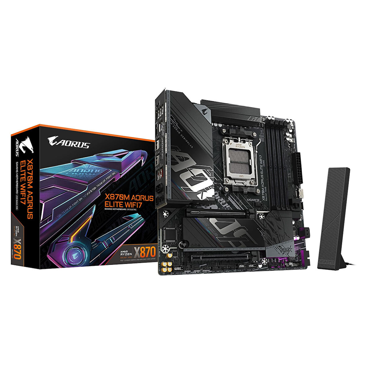 Gigabyte X870M AORUS ELITE WIFI-7 AM5 DDR5 8200MHz (OC) mATX Gaming (Oyuncu) Anakart