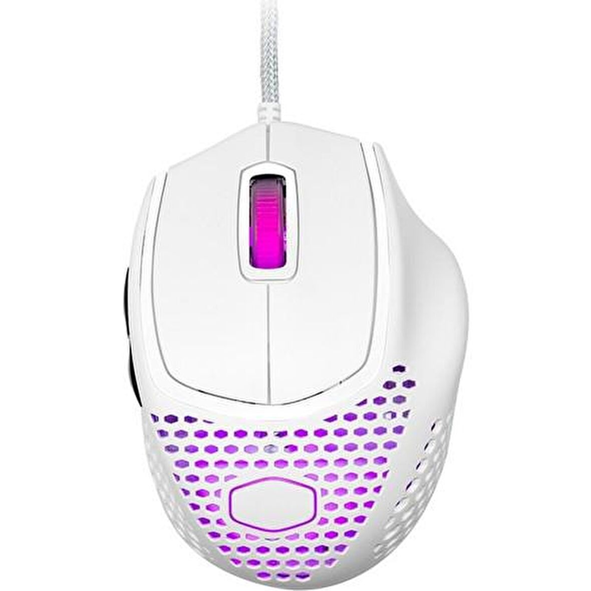 CM MASTER MOUSE MM720 RGB ULTRA HAFİF 49GR PARLAK BEYAZ OPTİK PROFESYONEL OYUNCU FARESi