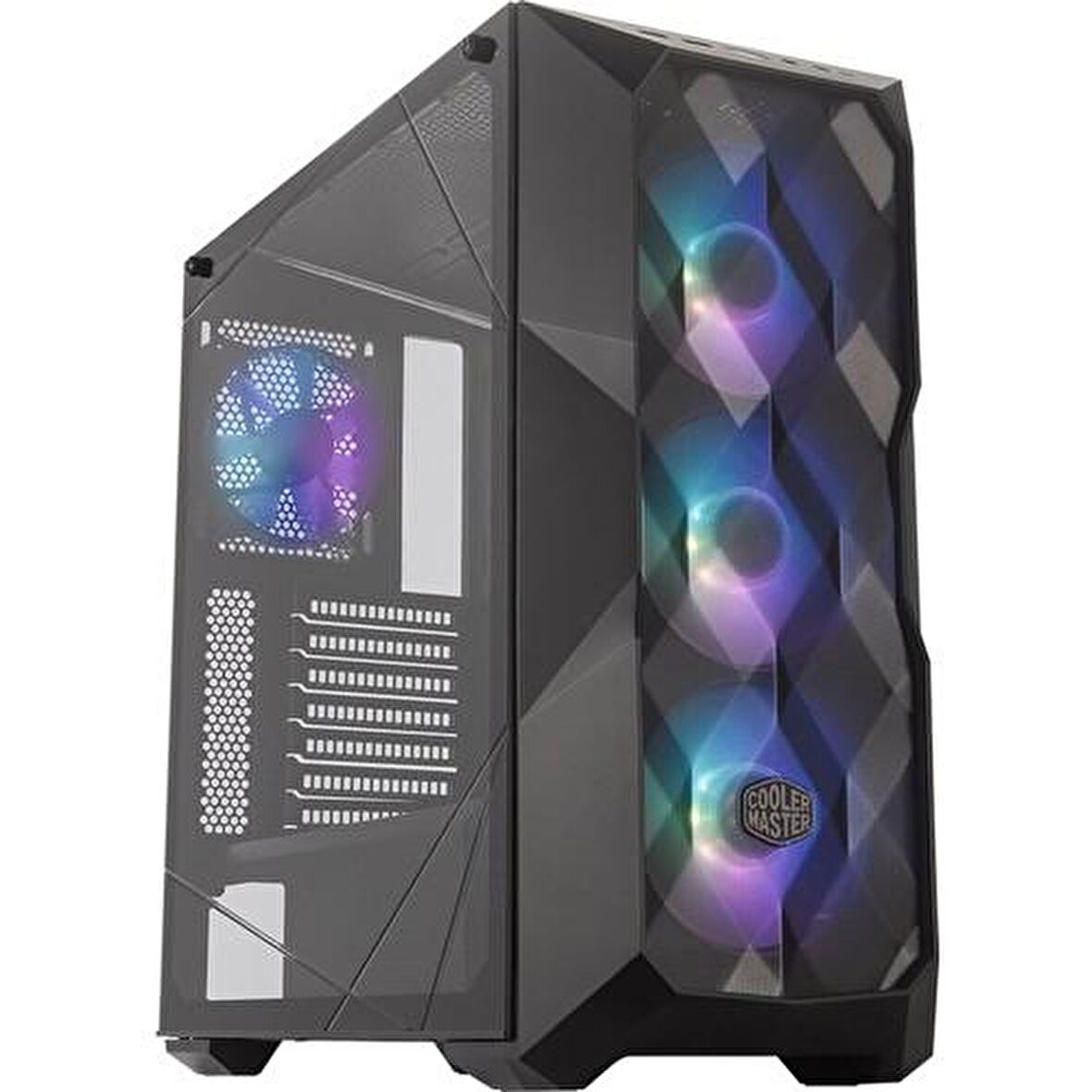 Coolermaster Masterbox TD500 Tg Siyah 650W 80+ Bronze 4X12CM Argb Fanlı Mesh Ön Panel Pencereli Midtower Kasa