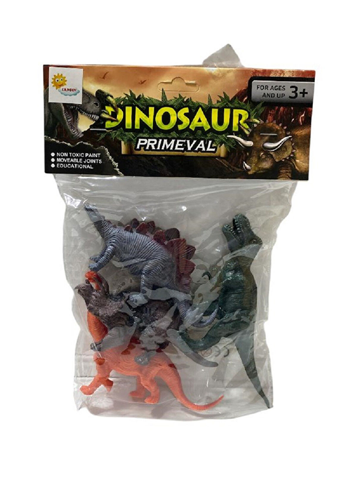 4 Lü Poşette Dinazor Fiğür Seti 8191