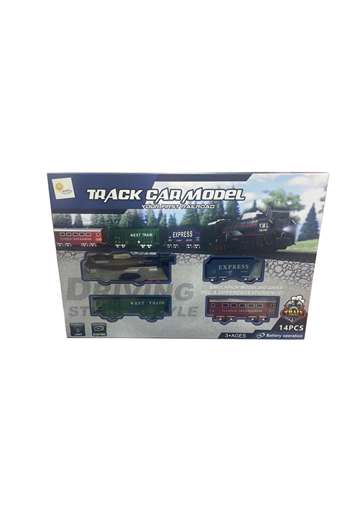 PİLLİ IŞIKLI TREN SET