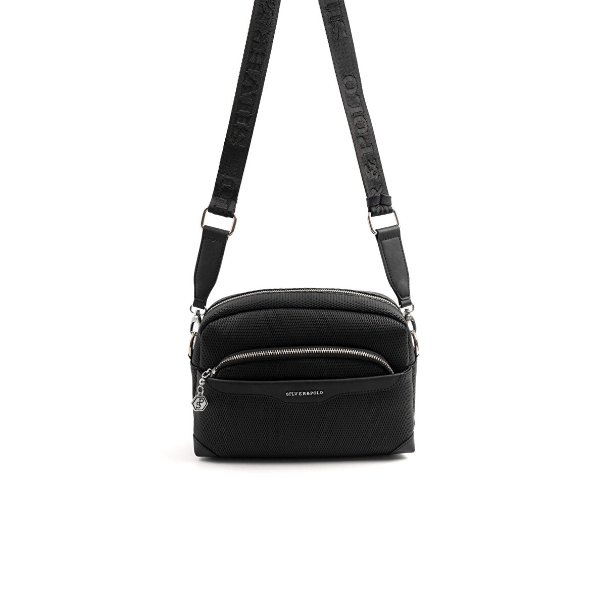 Silver Polo  Kadın Çapraz Çanta 1201-47231 SILVER POLO ÇAPRAZ Kadın ÇANTASI M86 SİYAH-MAT SİYAH