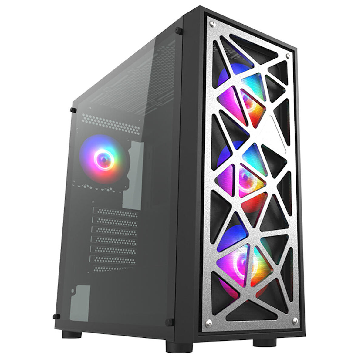 Vento VG12AL 4 Fanlı Siyah E-ATX Oyuncu Bilgisayar Kasası