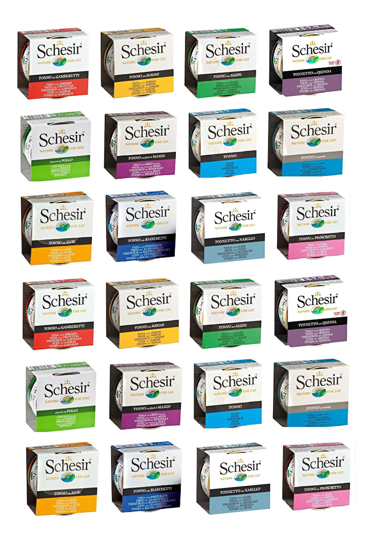 Schesir Karma Kedi Konservesi 85 Gr. X 24 Adet