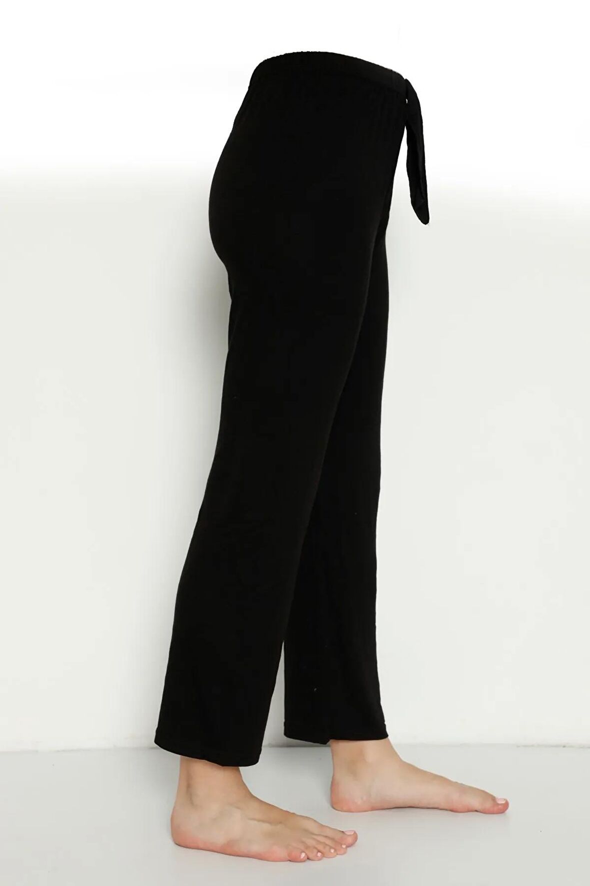 Cepsiz Viskon Yazlık Kadın Pijama Altı V45