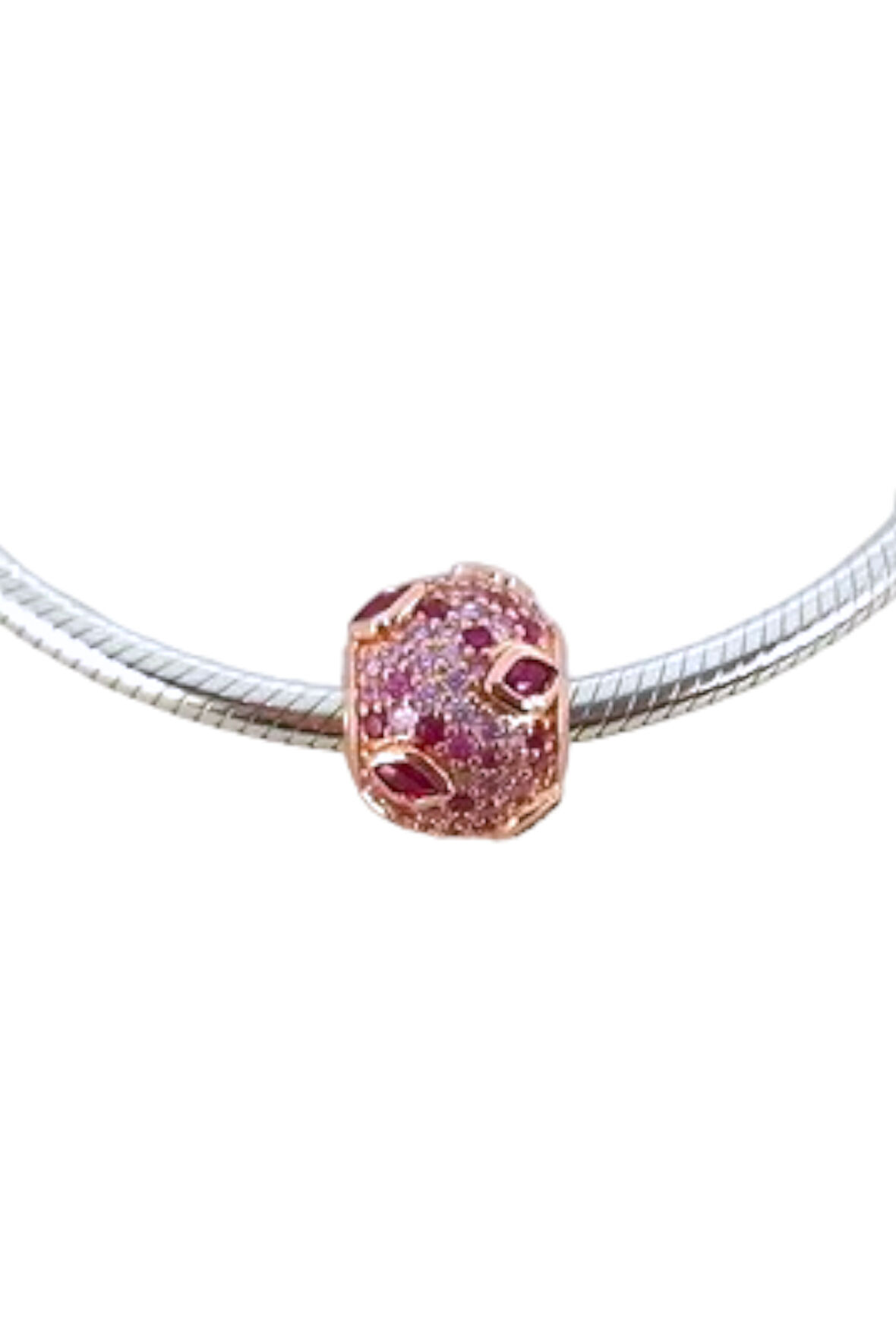Öpücük Pave Charm | 925 Ayar Gümüş