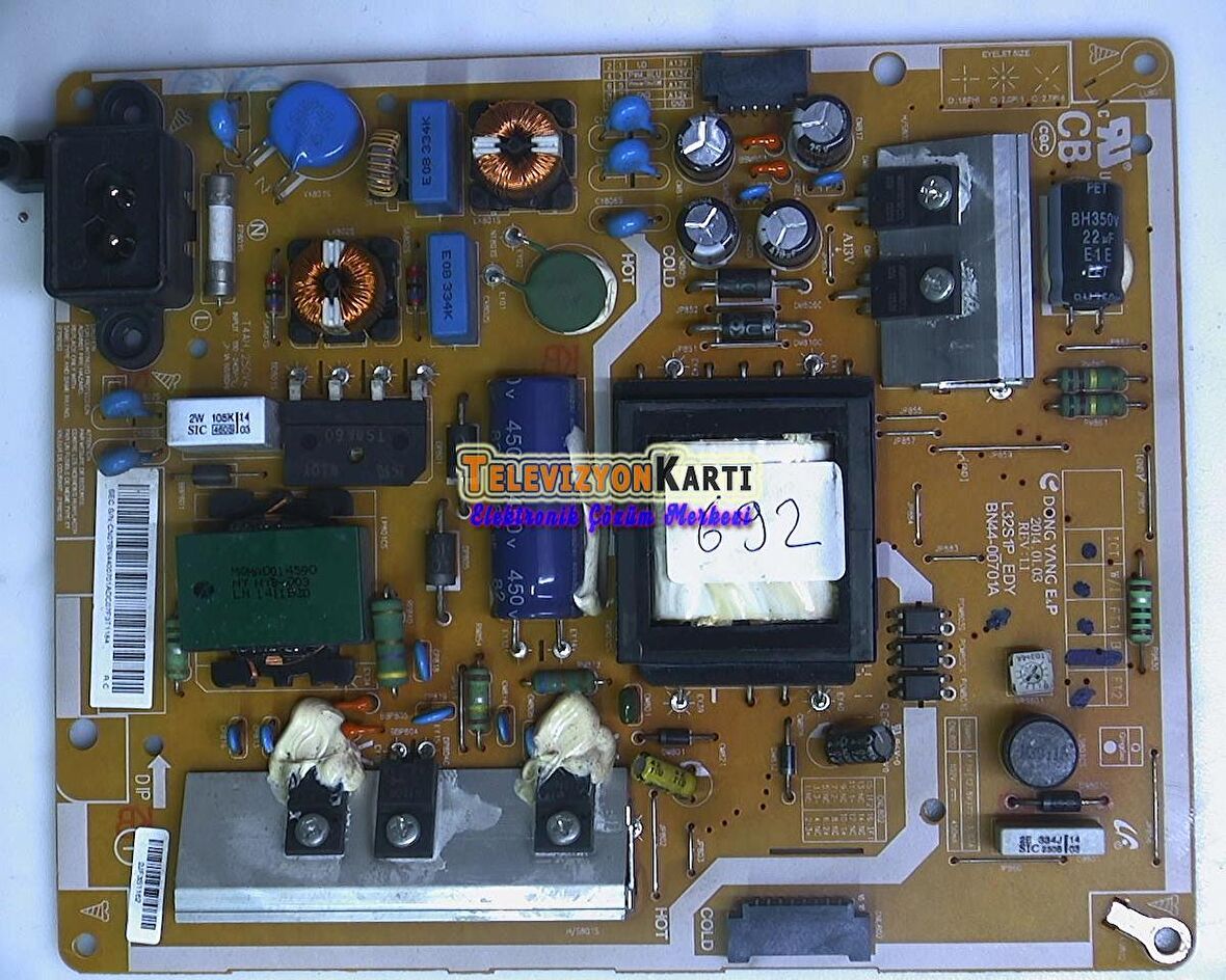 BN44-00701A, L32S1P_EDY, BN44-00701, SAMSUNG UE32H5070, UE32H5070A, Power Board, Besleme, GH032BGA-B2, Samsung