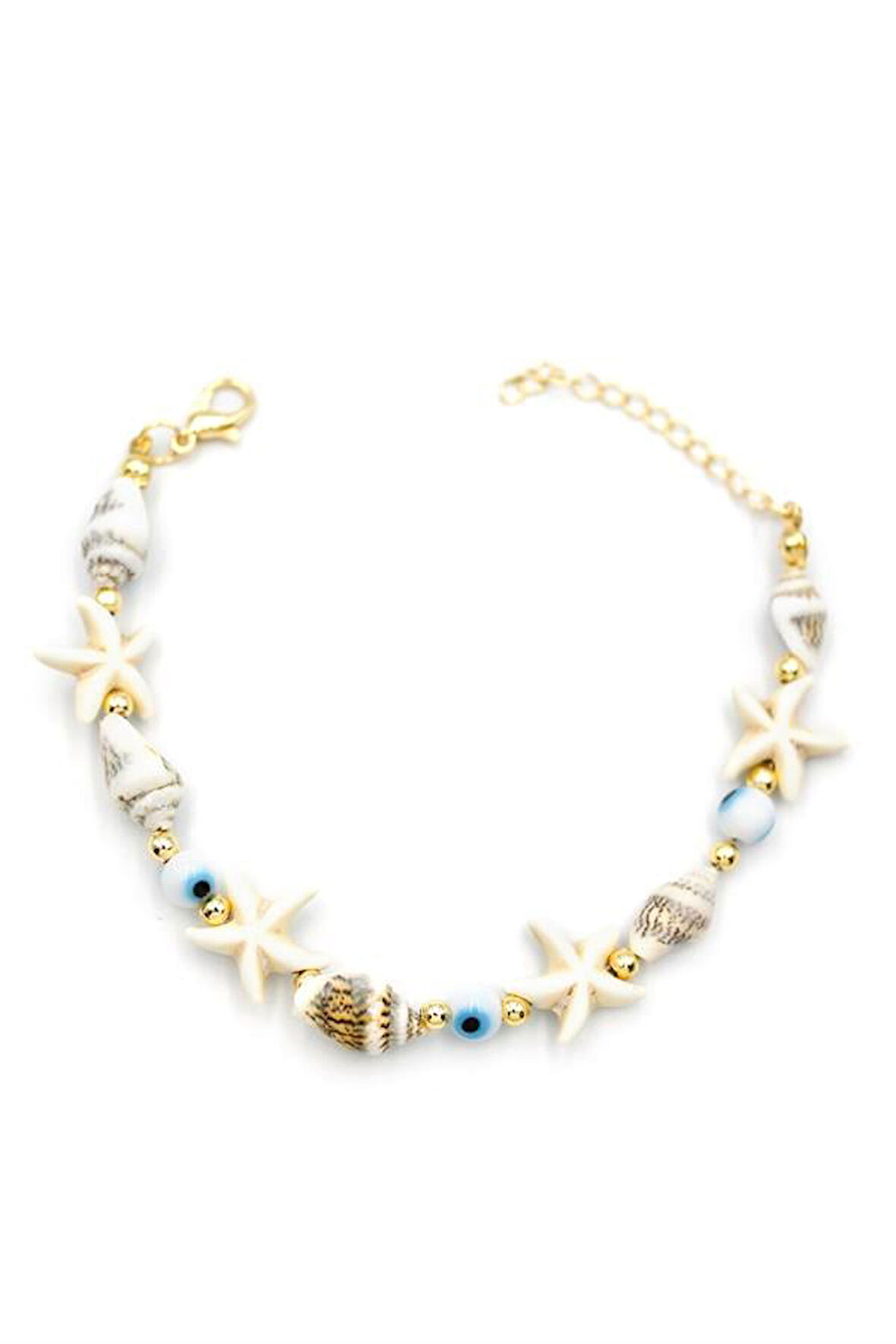 Nazar Deniz Yıldızı Bileklik - Beyaz