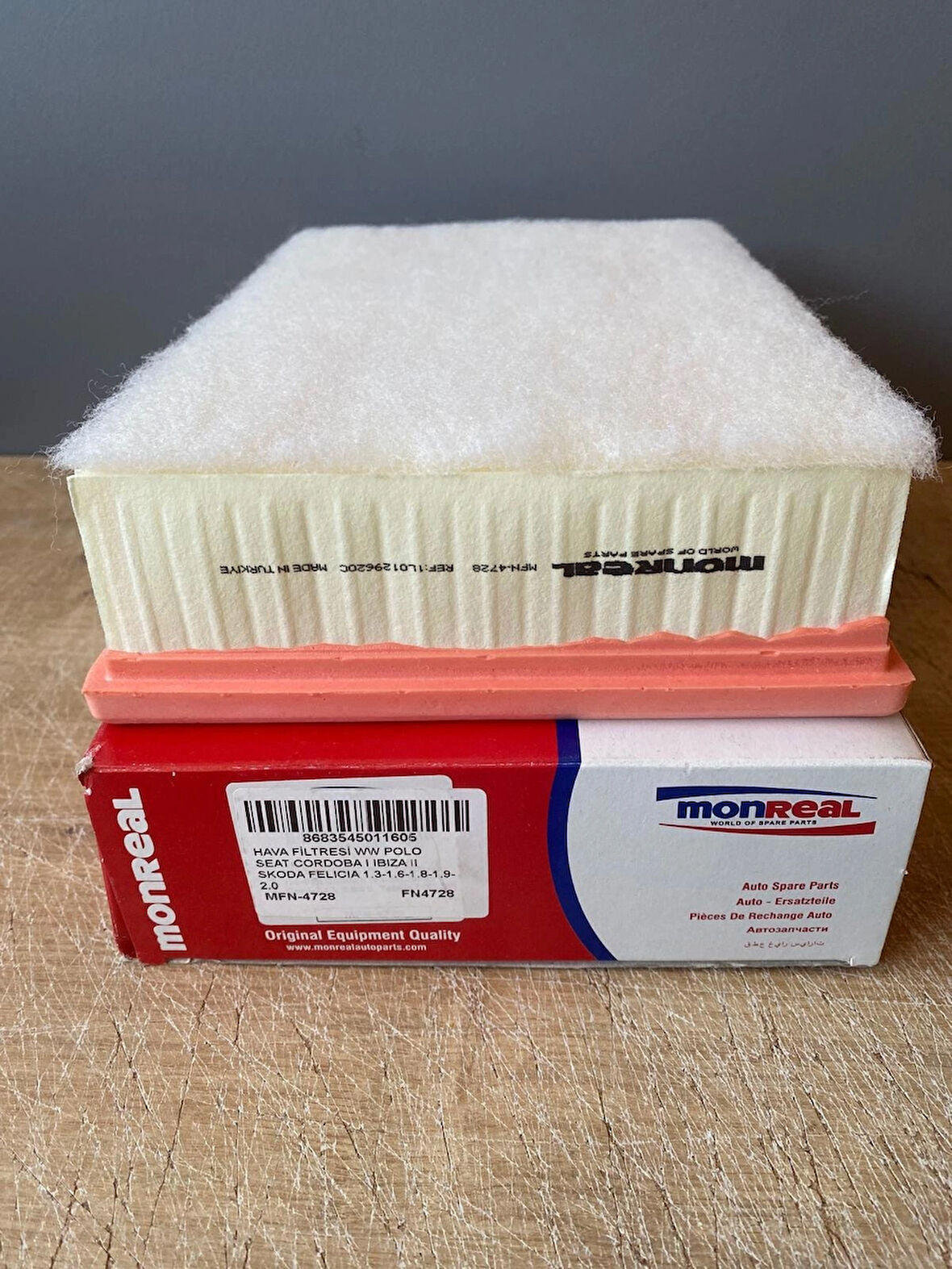 Monreal MFN-4728 Hava Filtresi CORDOBA I 1.6-1.8 -1.9 IBIZA 1.6 - 1.8 - 2.0 POLO 1.6 FELICIA 1.3 - 1.6 - 1.7