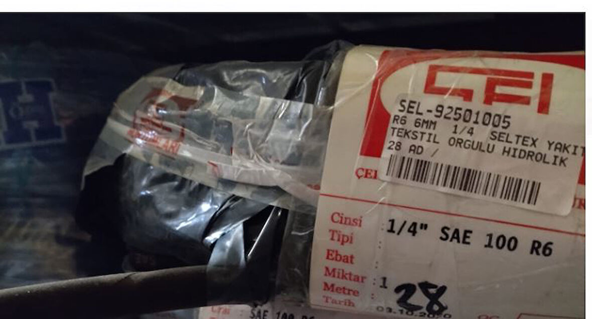 R6 6MM  1/4  SELTEX TEKSTIL ORGULU YAKIT HIDROLIK HORTUM 10013004
