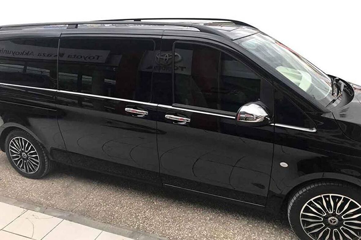 Mercedes Vito/W447 Solid Tavan Çıtası Siyah Uzun Şase 2014 ve Sonrası