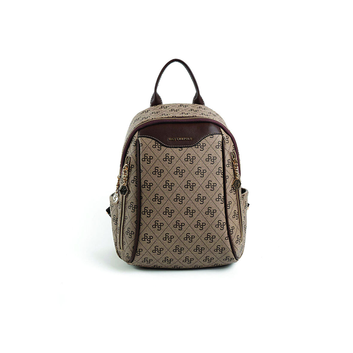 Silver Polo  Kadın  906-47373SILVER POLO SIRT ÇANTASI M178 KOYU BEJ-MAT KAHVE