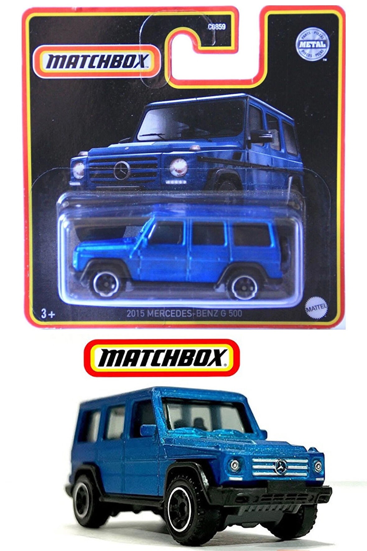 Matchbox - 2015 Mercedes-Benz G 500 - Mavi (1/64) 2021 Üretim