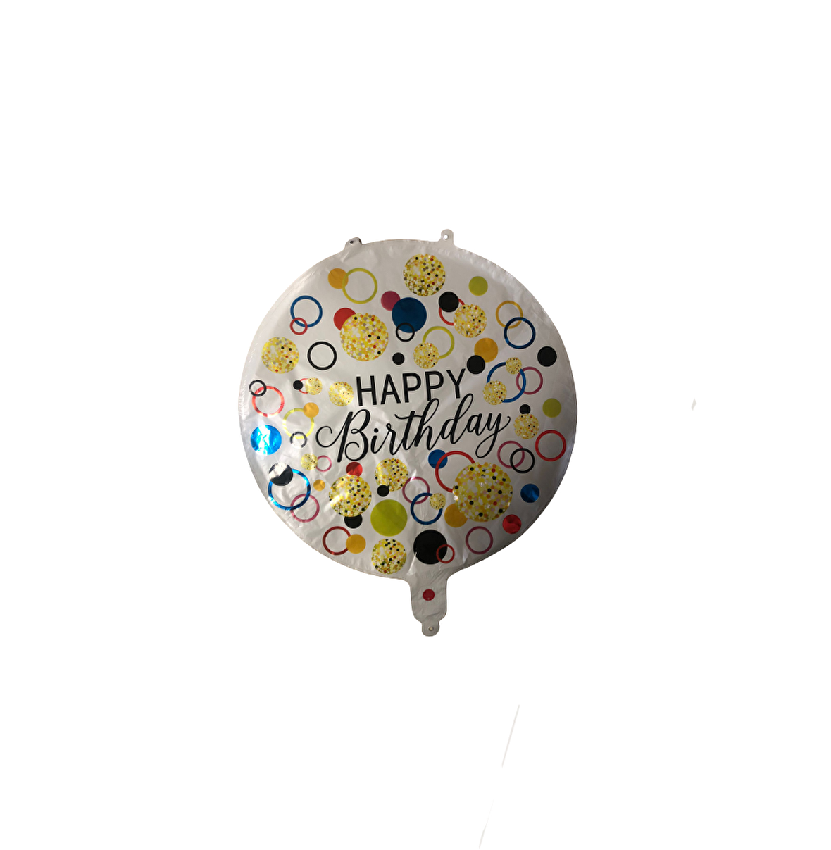 FOLYO BALON HAPPY BİRTHDAY RENKLİ HALKALI 18'' DÜ 15TL