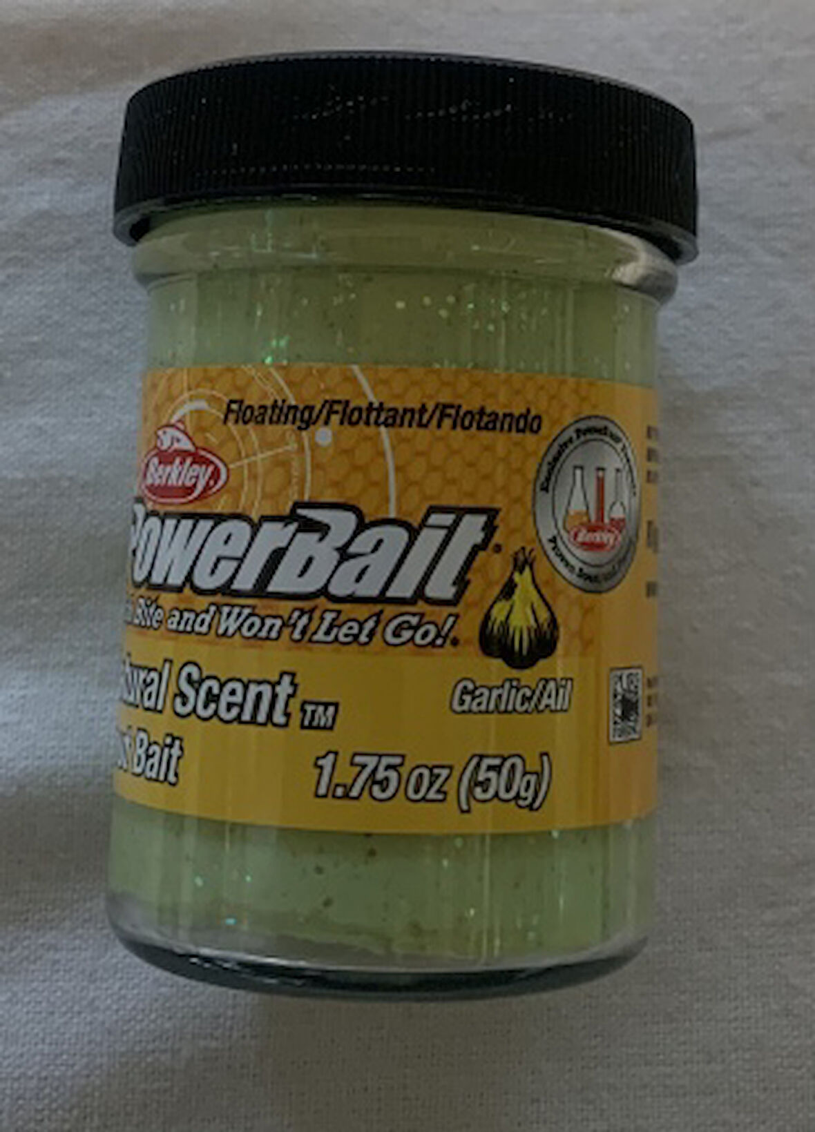 BERKLEY POWERBAİT 25644 GARLIC /GLTR (SARIMSAK AROMALI) AÇIK YEŞİL ALABALIK HAMURU